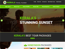 Tablet Screenshot of kerala-travel-tourism.com